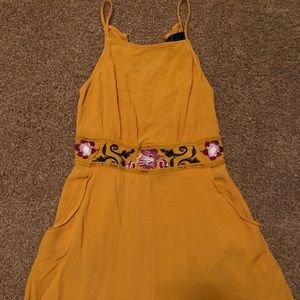 Mustard Floral Romper